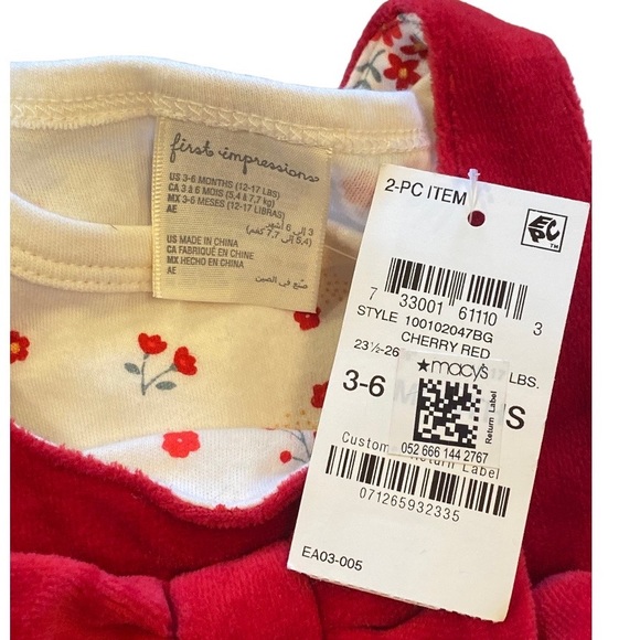 Baby Girls (2) Holiday/Winter Outfits - Size - 0-6 months by First Impressions. - Picture 6 of 11